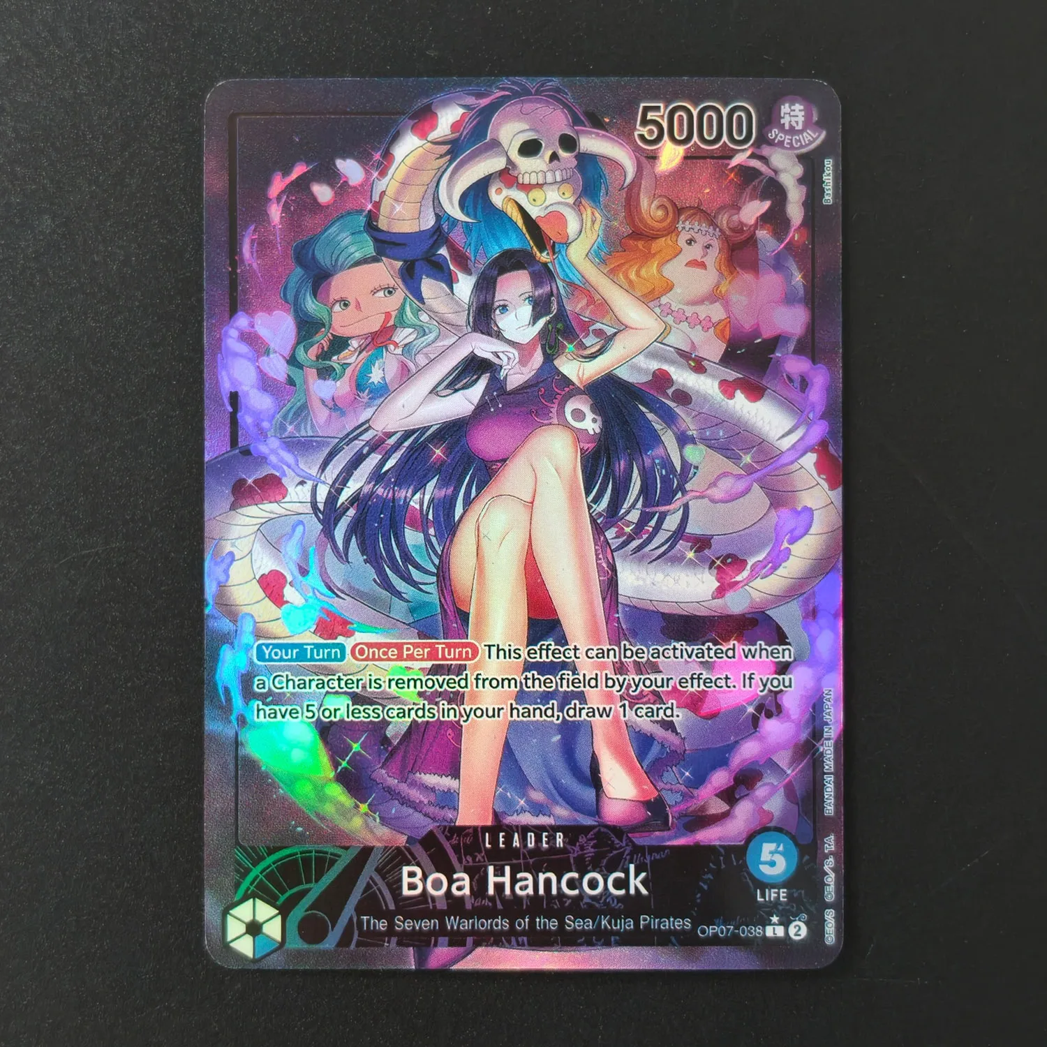 One Piece English Version Game Card Toy Homemade Proxy Boa Hancock OP12-014 OP07-051 OP01-078 EB03-026 ST03-01