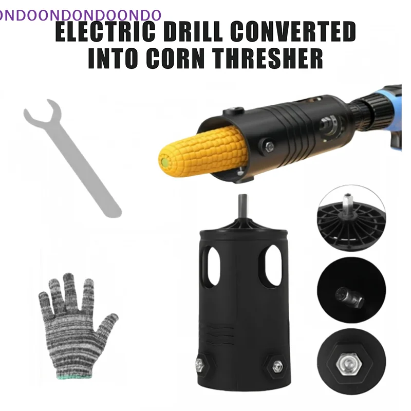 Portable Corn Thresher Accessory Fully Automatic Corn Peeling Machine Head Small Electric Grain Planer Separator