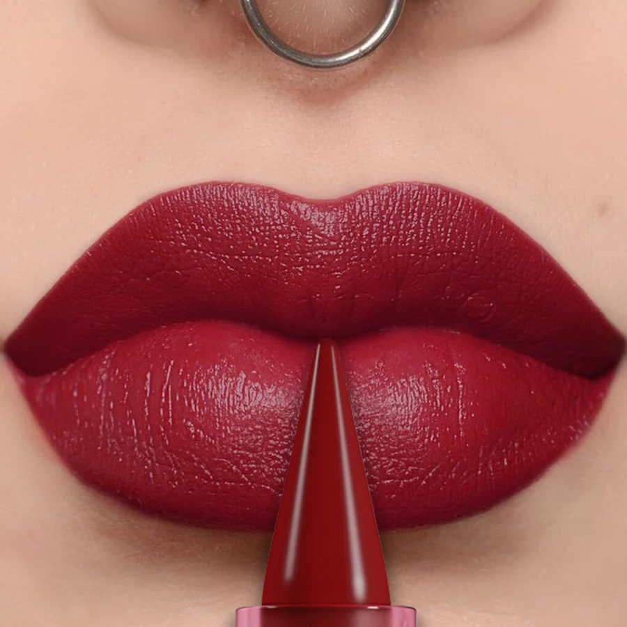 15 colori sexy rosso rosa rossetto penna contorno opaco tinta rossetto penna per labbra a lunga durata regali per trucco coreano smalto per labbra