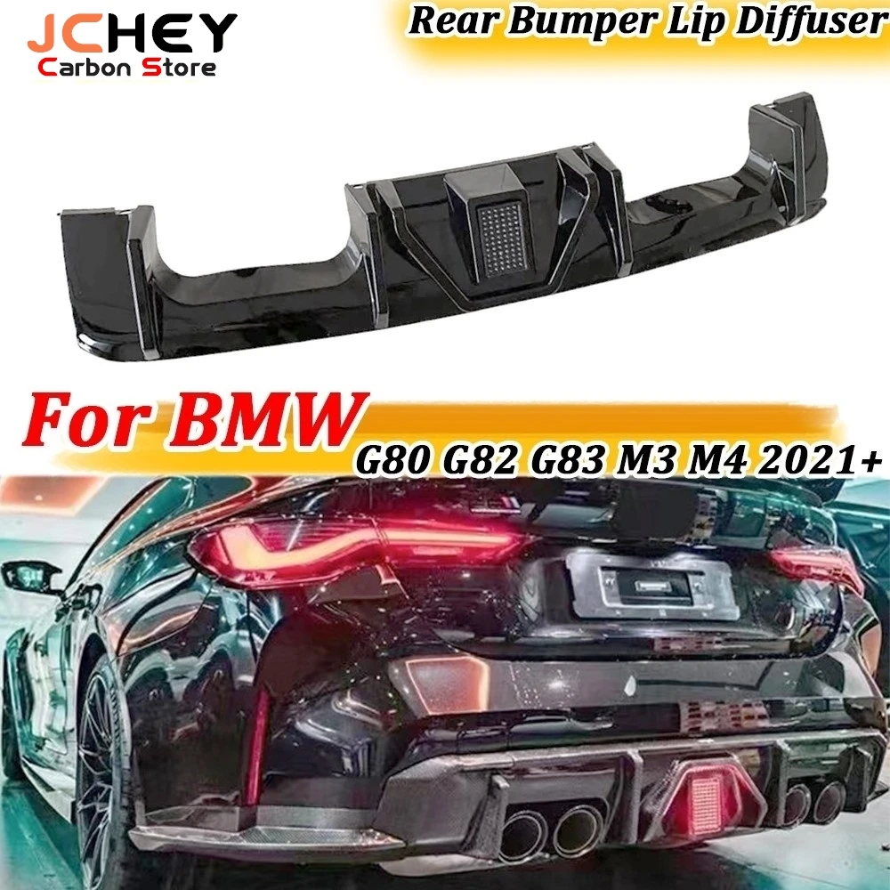 

Dry Carbon Fiber Rear Bumper Lip Diffuser for BMW 3 4 Series G80 G82 G83 M3 M4 2021+FRP Body kits Car Styling