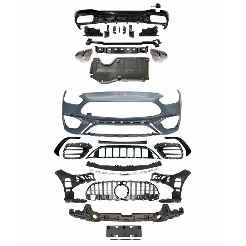 

Новый, оптимизированный для производительности, обтекаемый обвес C63 для Mercedes-Benz C-класса W205 2022-2025, глянцевый черный/карбон