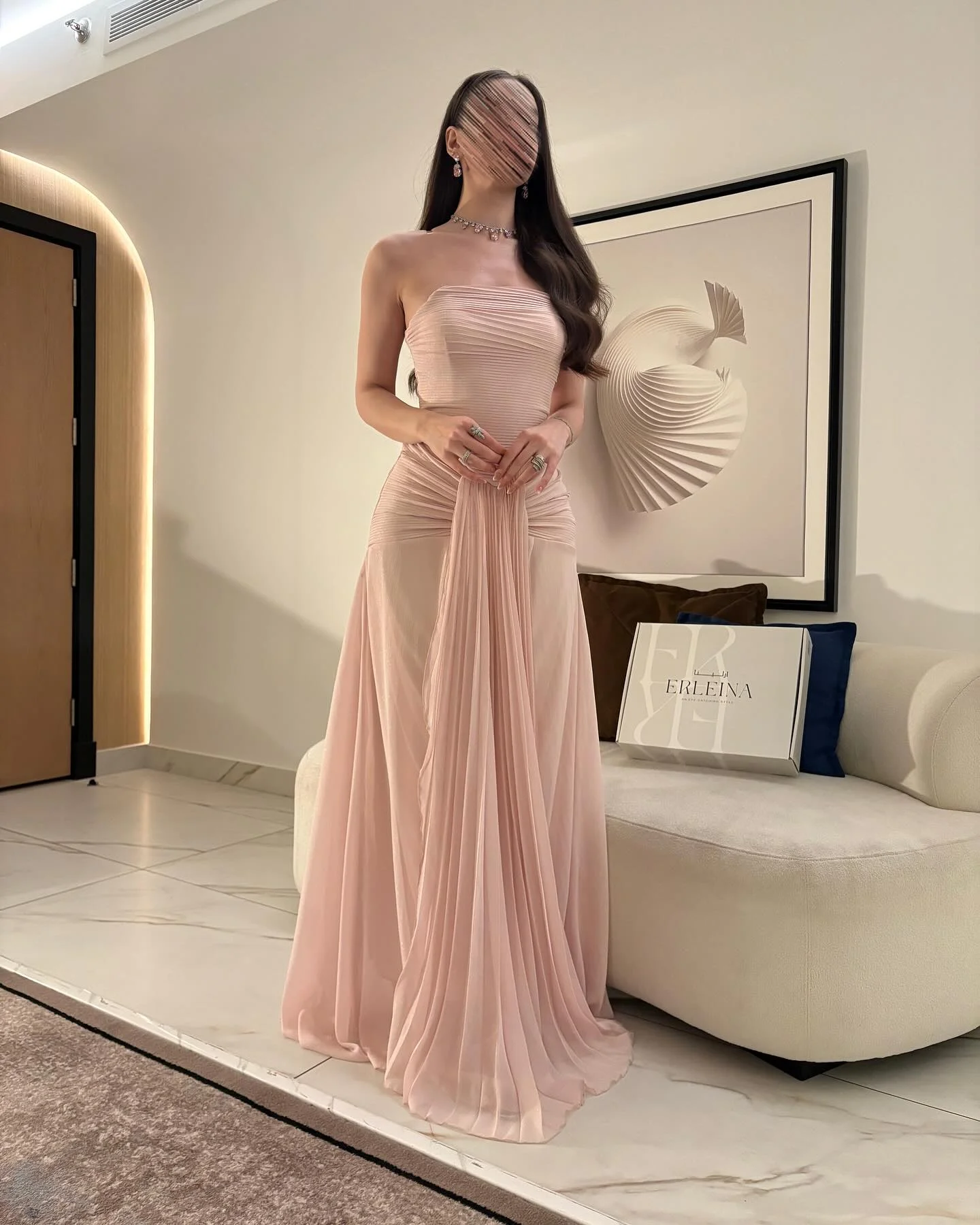 

A-line Prom Dress Strapless Birthday Dress Customized Evening Dresses Bespoke Occasion Dresses Draped vestidos de noiva