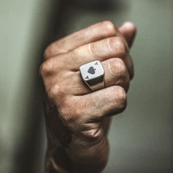 Poker Spades A Ring for Men Boys,Stainless Steel Stamp Ring Chunky Ring,Poker Enthusiast Jewelry Gifts