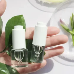 2/3Pcs 10ml Refillable Glass Dropper Bottle Essential Oils & Perfumes Empty Cosmetic Bottles Press Type White Cover Simple Style