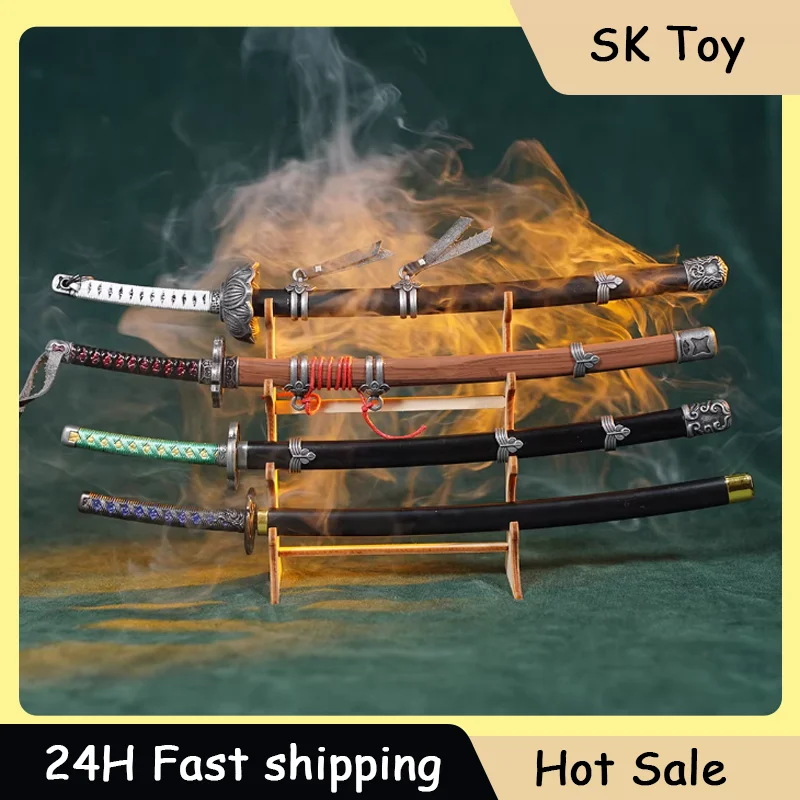 

Модель-фигурка катаны из игры Sekiro, 26 см, декоративная, полностью металлическая, игрушечный меч самурая, коллекционный.