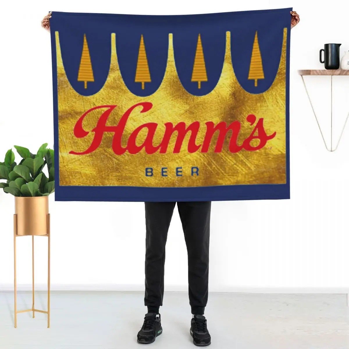 Hamms beer Classic T-Shirt Throw Blanket Soft Beds Luxury Thicken blankets and throws heavy to sleep Warm Weighted Blankets