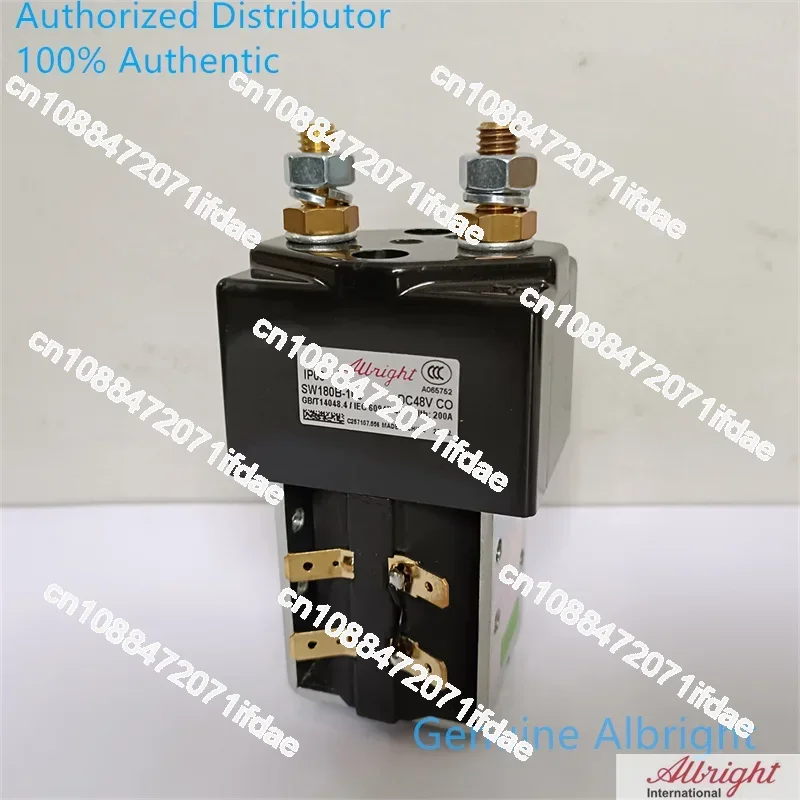 Genuine Albright Contactor SW180 SW180B-108 48V 200A Solenoid Relay Switch 48 Volt For Electric Forklift Pallet Truck Stacker