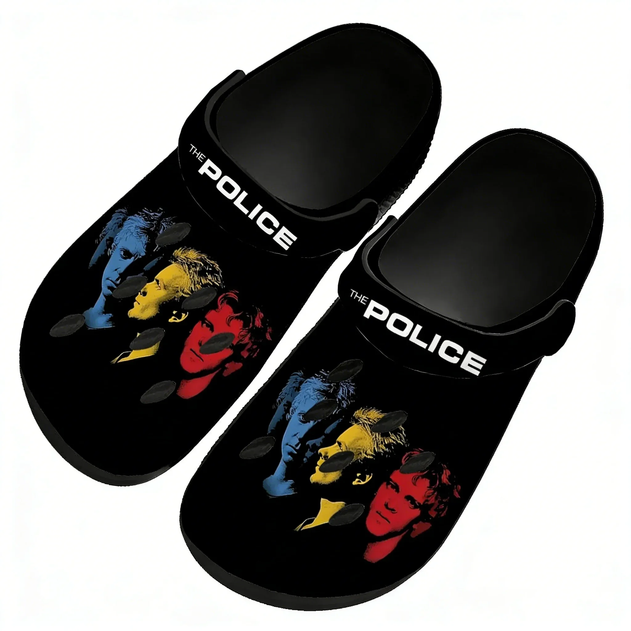

The Police Band Sandals Women Teenager Home Fashion Water Shoe High Quality Garden Breathable Comfort Beach Hole Slippers