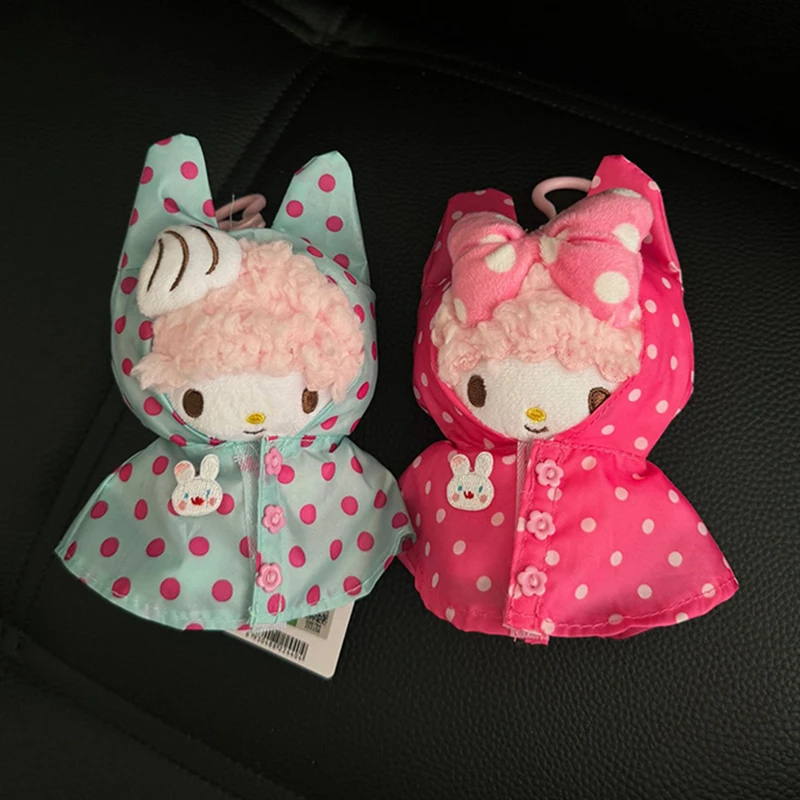 

Sanrio пианино плюшевые брелки в горошек пальто банты для волос животные пастельные мягкие игрушки дизайн кролика коллекционные подарки