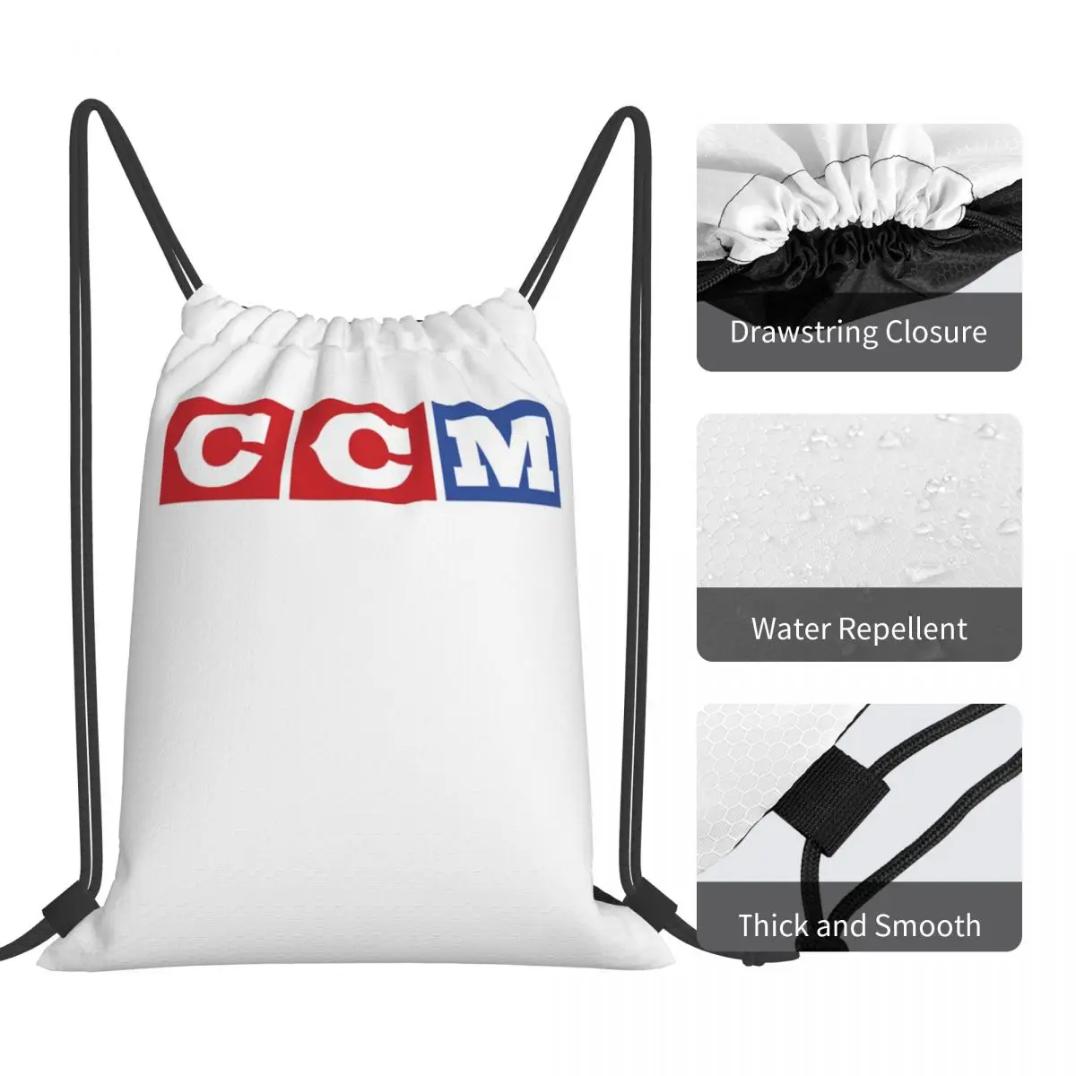 Bestseller ccm Logo Waren personal isierte Kordel zug Rucksäcke geeignet Herren Schule Camping Zwecke