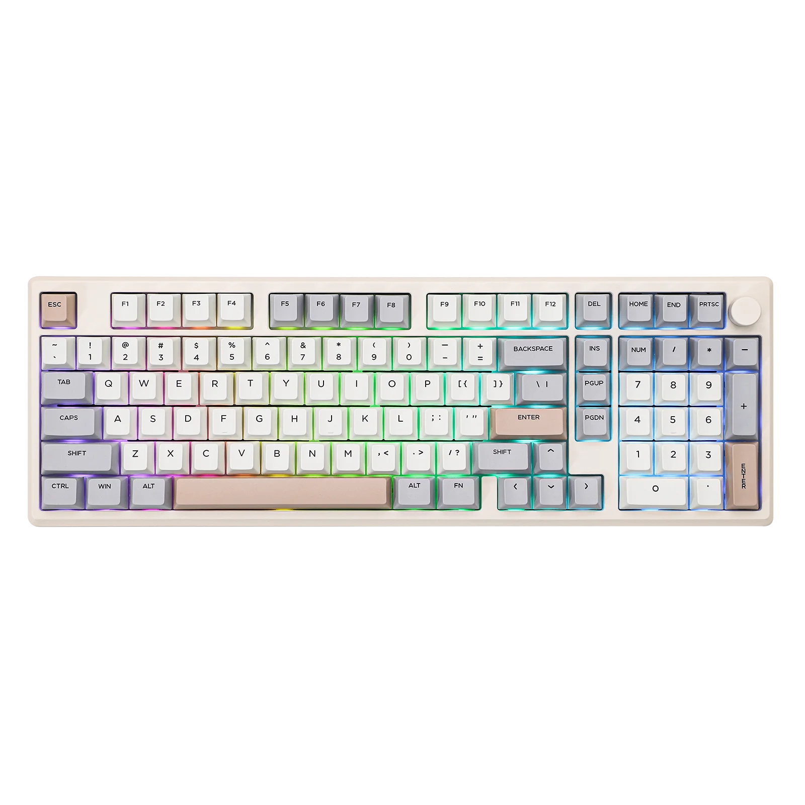 EPOMAKER Galaxy100 QMK/VIA 1800 ANSI Layout Junta de alumínio com