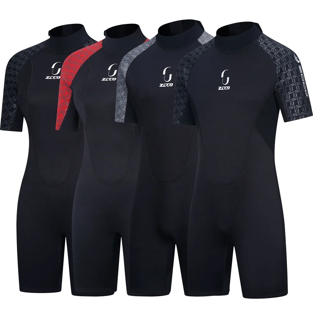 Men Wetsuit 3MM Neoprene Short Sleeve Women Surf Scuba Diving Suit Equipment Underwater Spearfishing Kitesurf Equipment Swimwear