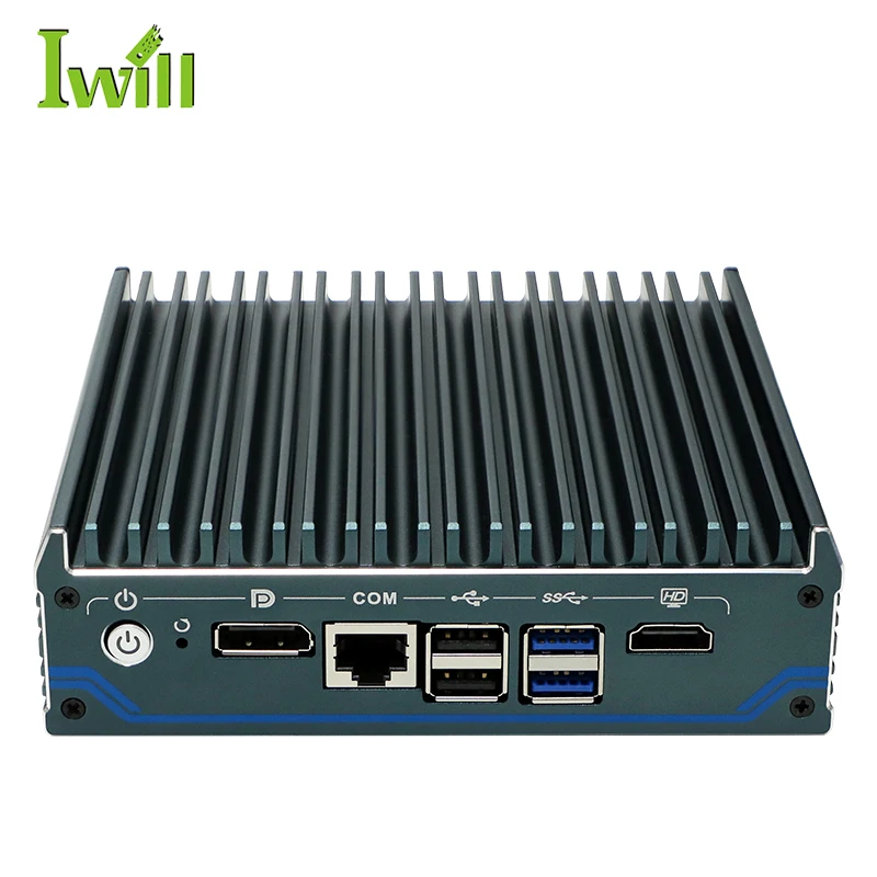 24/7/365 Operation Firewall N100 Mini PC Server Embedded Linux Router  4 2.5G LAN Industry Fanless Mini PC