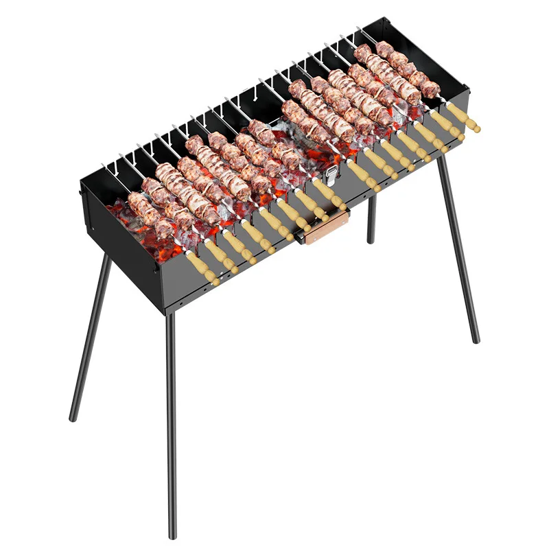 Multifunctional Outdoor BBQ Grill Portable Folding Removable