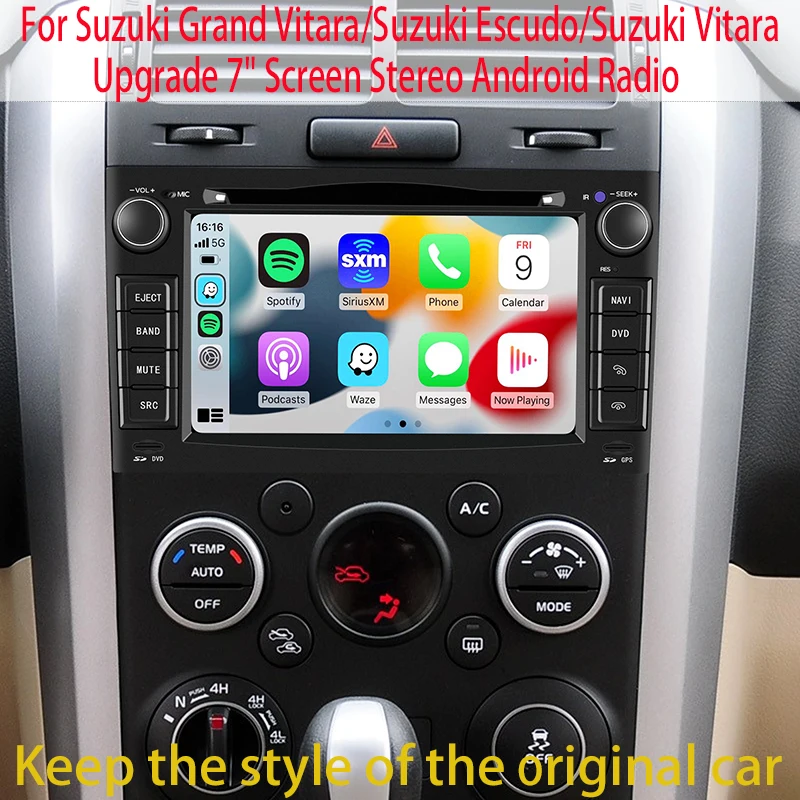 2din Car radio For Suzuki Grand Vitara 3 Car Radio Multimedia Player GPS Carplay Android auto Keep the style of the original car