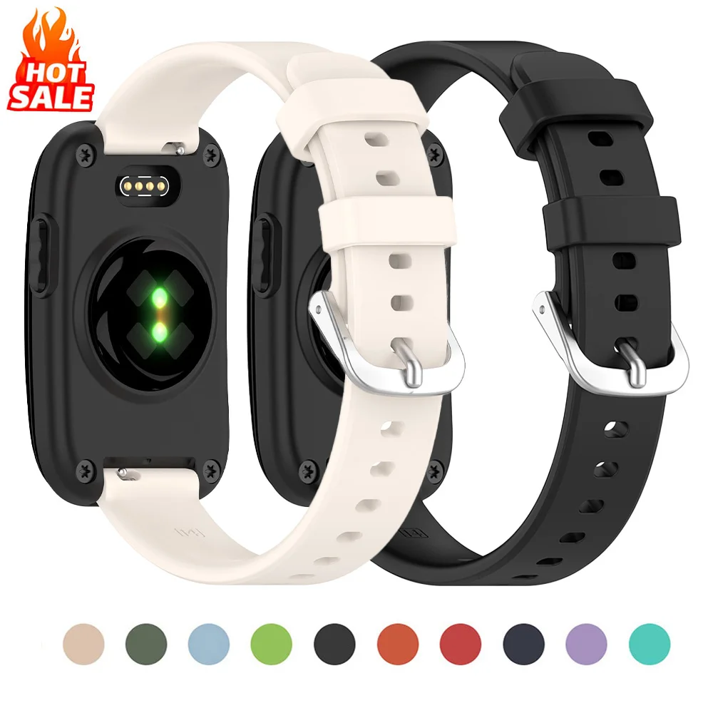 Strap For Garmin CIRQA Smart Band Adjustable Soft Silicone Single Color Watchband For Garmin CIRQA Accessories
