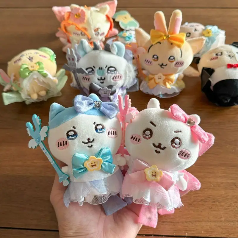 

Милая Chiikawa Usagi 10 см Kawaii плюшевая аниме кукла мультфильм сумка кулон подарки для девочек подвесные украшения школьники портативные