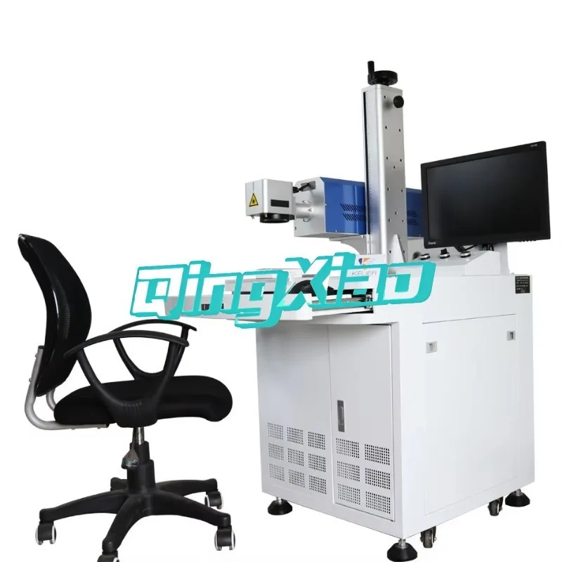 Fiber Laser Marking Machine Co2 Tube  Source High Precision  Stable Performance  Easy Operation Widely Used  For Metal Non Metal