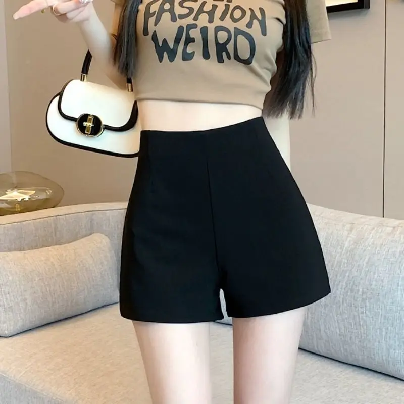 Women's Shorts Mini Nylon Tight Wide Booty Skinny Sexy Short Pants for Woman To Wear Kawaii Cute Design Outfits Trend 2024 XL