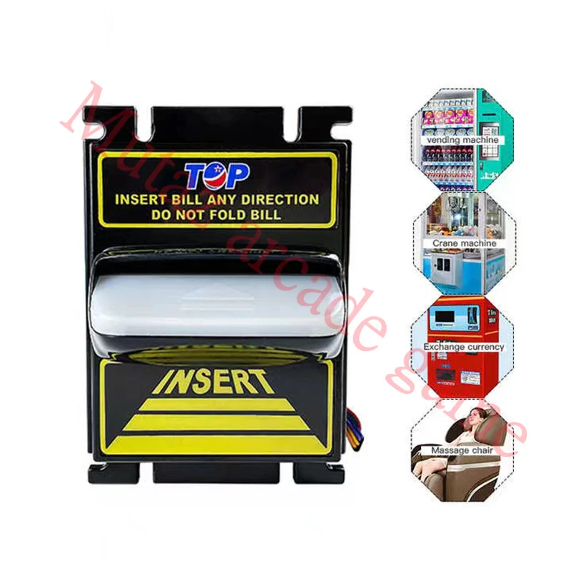 International Currencies TP70 Bill Acceptor Cash Banknote Selector selector DC 12v For Arcade Vending washing Machine