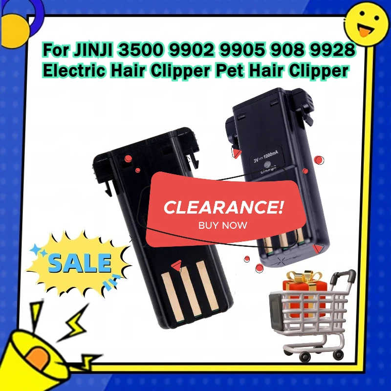 

NI-CD Rechargeable Batteries 1000mAh For JINJI 3500 9902 9905 908 9928 Electric Hair Clipper Pet Hair Clipper Power Accessories