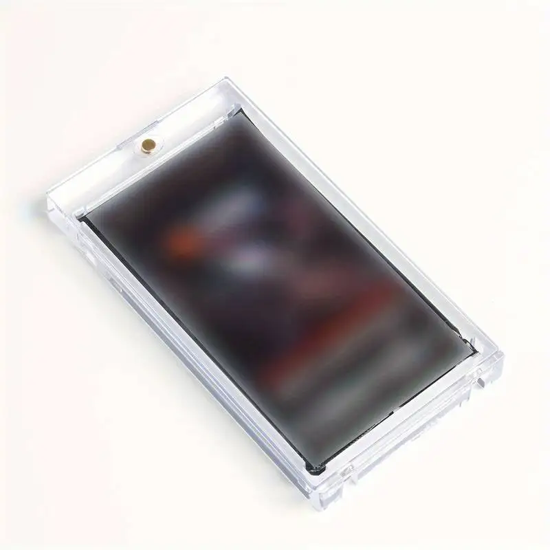 10Pcs Magnetic Card Holders Pack Thickened Clear Display Case for Trading Cards Decks Collectibles Moisture-Proof Sleeve