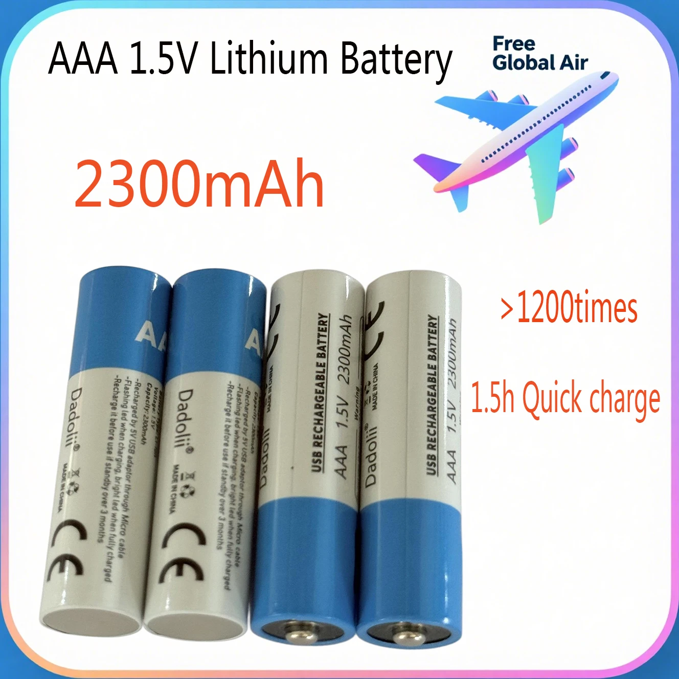 New 1.5V Aaa Rechar…