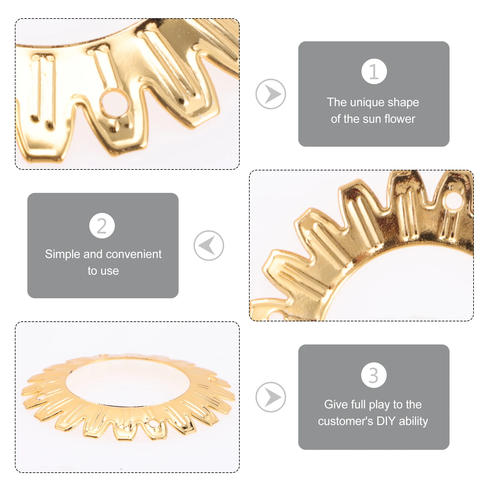 

10pcs Lamp Cover Iron Flower Shaped Light Shade For Indoor Lighting Decorative Ring Caps Chandelier Table Lamp