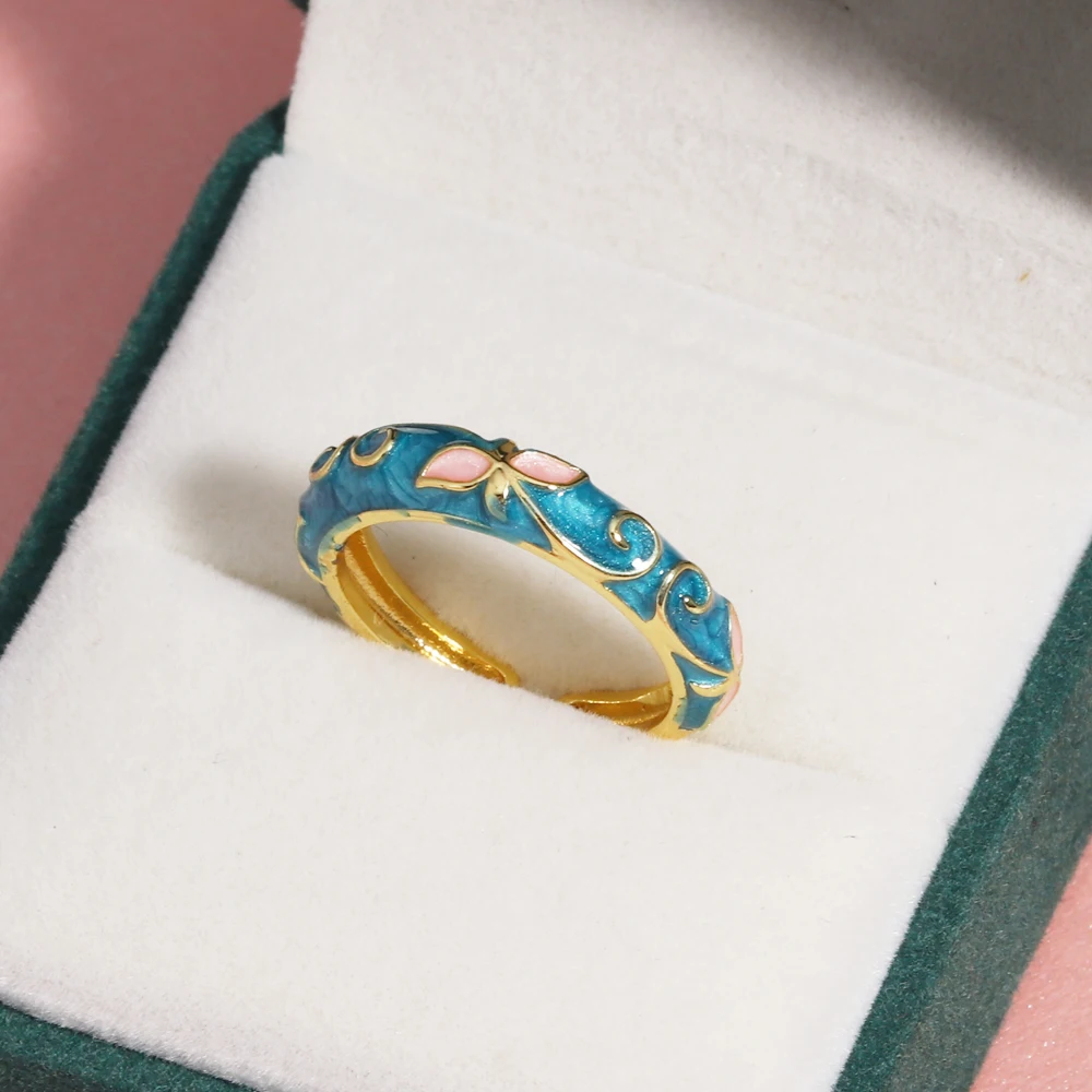 Bague ajustable anneau ouvert style tendance