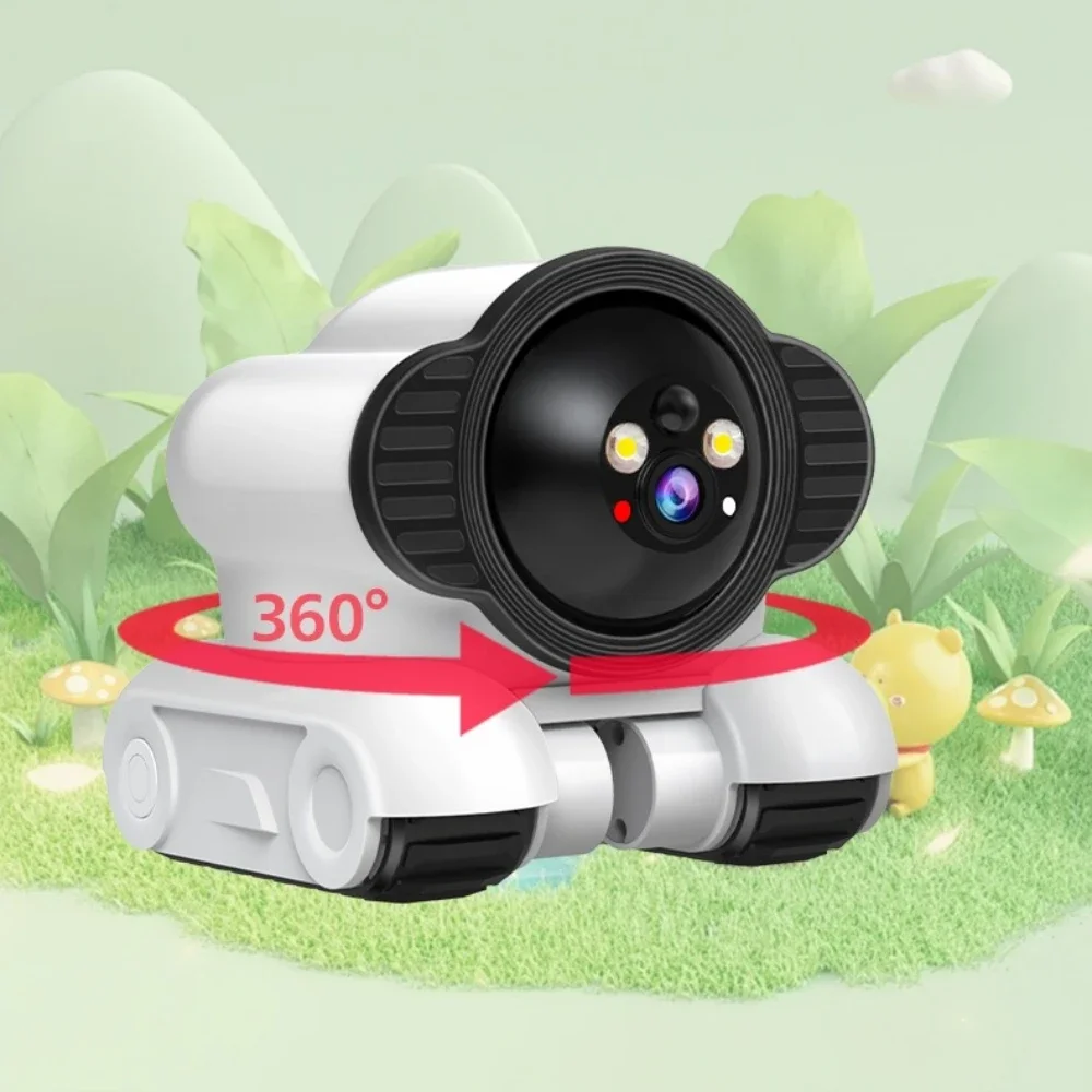 camera HD 2MP WIFI camera robot 360-degree children's pet safety  bidirectional dialogue automatic tracking