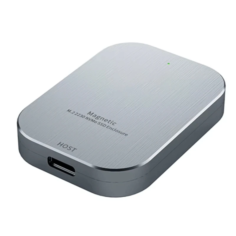 New-External Hard Drive Enclusure USB 3.2 Gen 2 10Gbps Hard Drive Disk Box Support Magnetic M.2 Nvme 2230 SSD