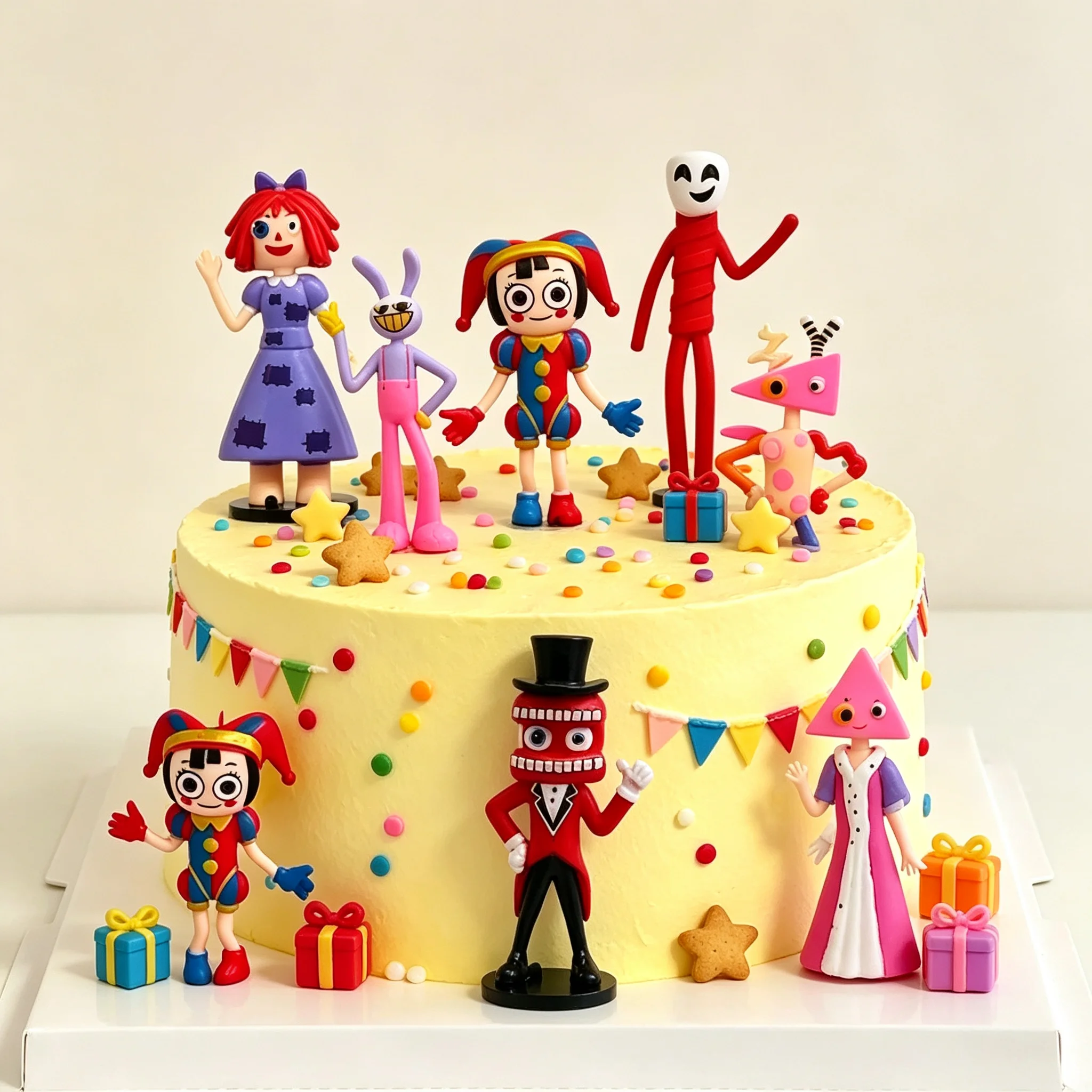 Poupées en peluche Pomni et Jax, figurines du Cirque Numérique Incroyable, cadeau de Noël mignon, figurine en peluche douce, objet de collection