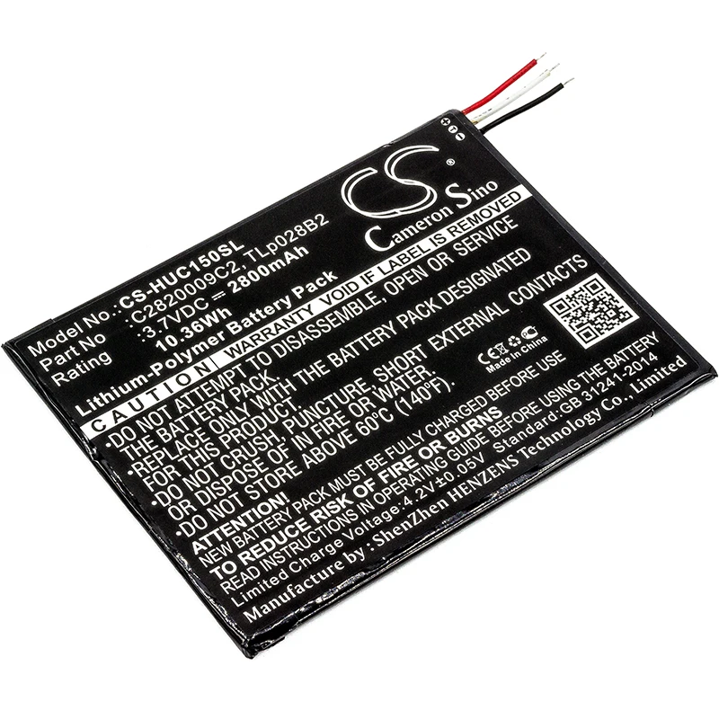 Tablet Battery For Alcatel C2820009C2 TLp028BC  TLp028BD KURIO  OT-8055 One Touch Pixi 3 (7) WiFi OT-8057  OT-9002X OT-9002A