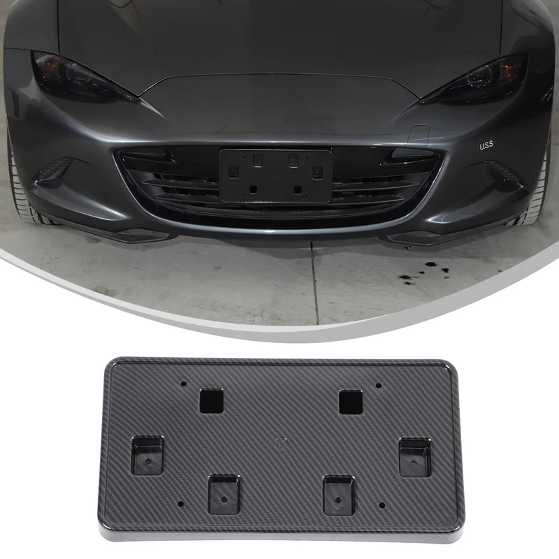 

For Mazda MX-5 2016-2025 Car Front License Plate Holder (US Version) ABS Car License Plate Holder Replacement Accessories