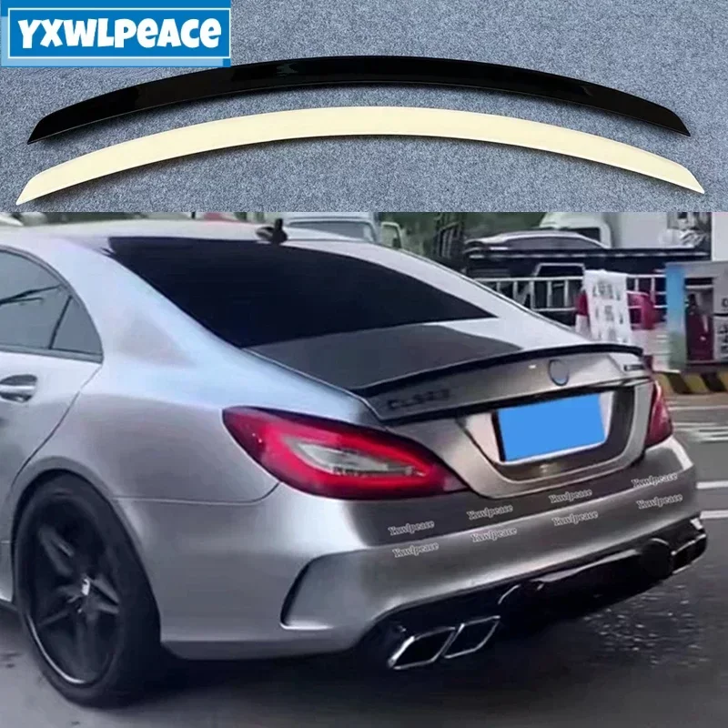 

For Mercedes CLS Class W218 2011 2012 2013 2014 2015 2016 ABS Plastic AMG Style Rear Trunk Lip Spoiler Car Accessories