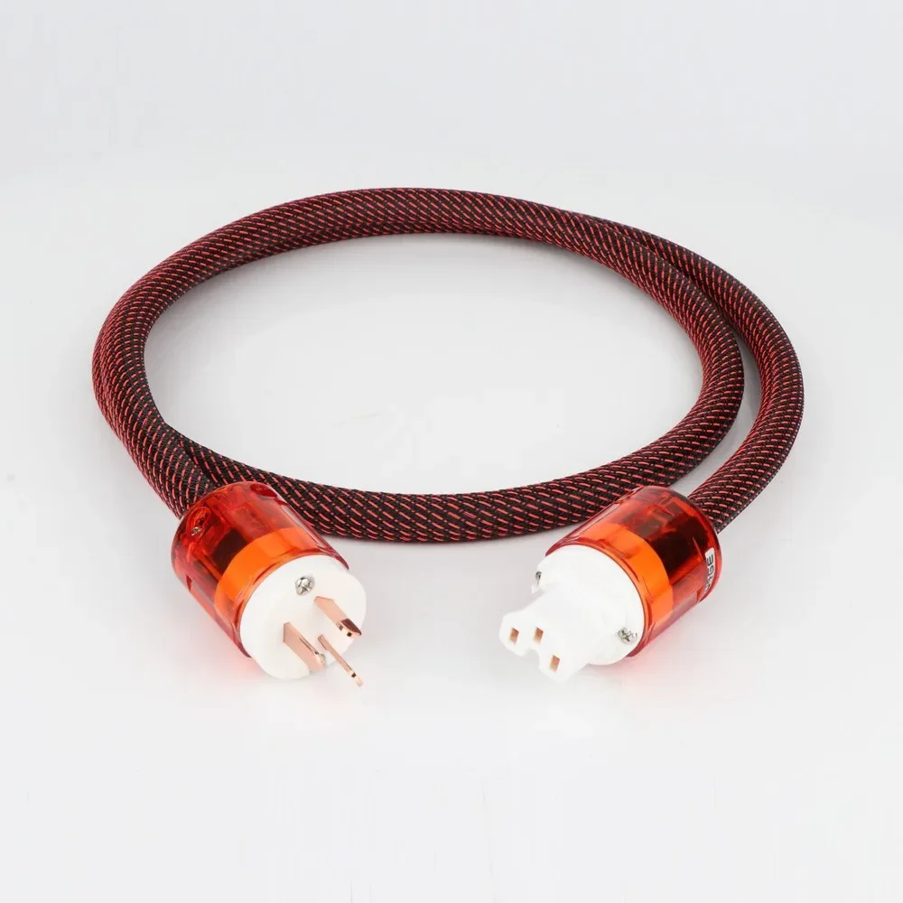 High Quality Pure Copper 3 Prong AU Power cable AC Audiophile Australia Plug IEC C13 Audiophile HIFI 240V