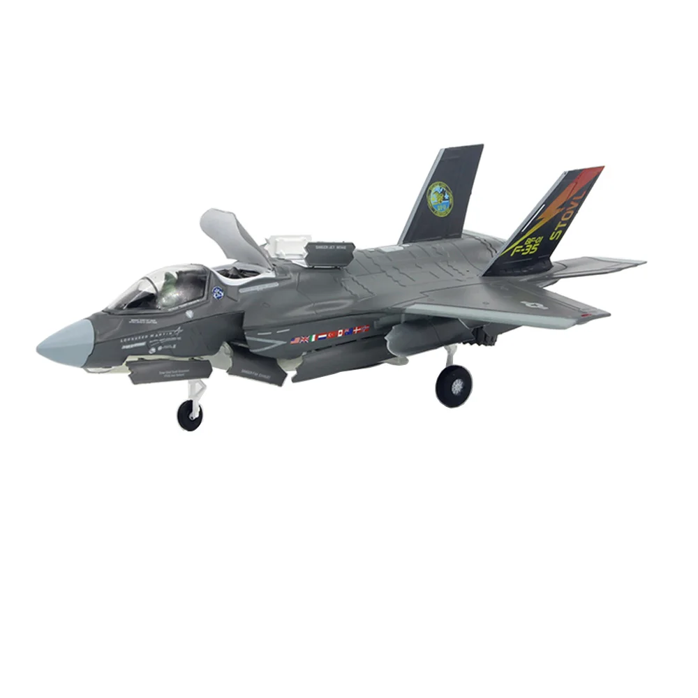 Exército dos EUA F-35 F-35B F35, Relâmpago II, Joint Strike, Jet Fighter, Diecast Metal Plane, Modelo de Aeronave, Brinquedo Infantil, Escala 1:72