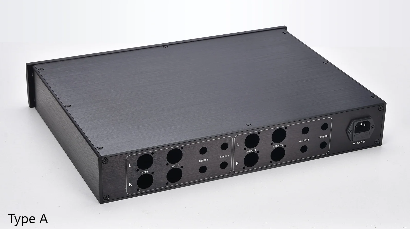 

BZ4307 Black All Aluminum XLR Preamp Enclosure Amplifier audio chassis HIFI DIY Case