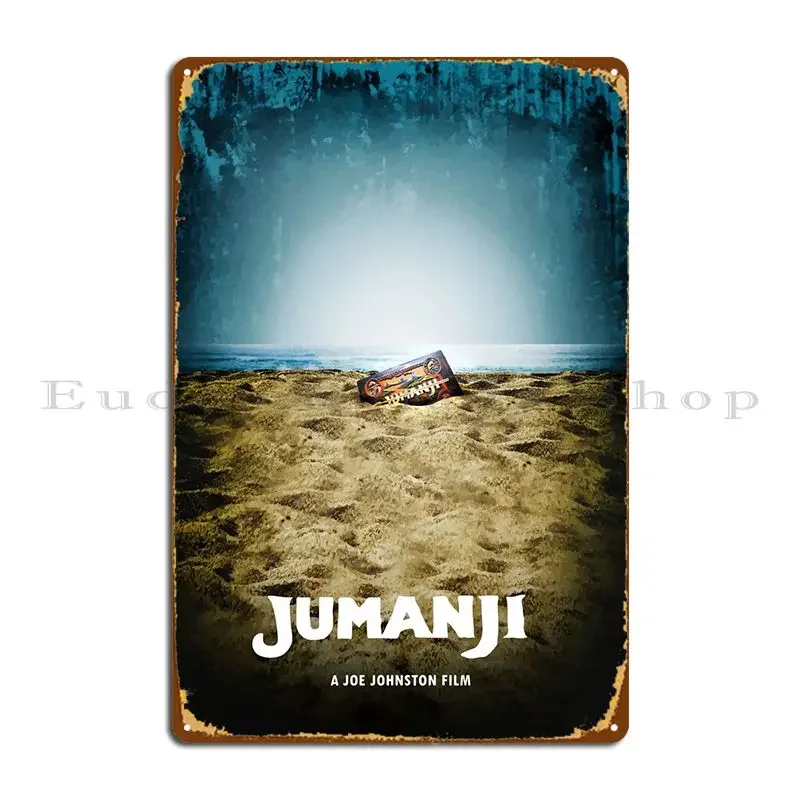 Jumanji علامة معدنية المطبخ الرجعية طباعة السينما شخصية تين تسجيل ملصق #2
