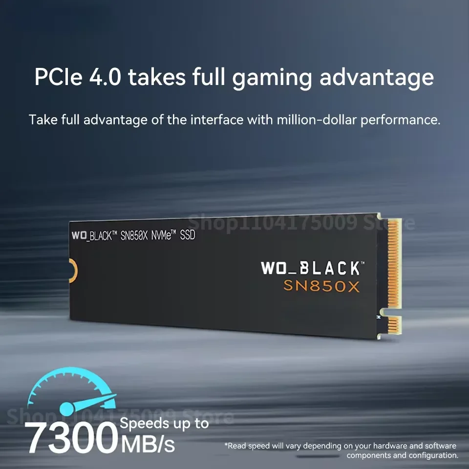 original SN850X 1TB 2TB 4TB NVMe Internal Solid State Drive Gen4 PCIe M.2 2280 up to 7300MB/s for Desktop and Laptop PS5 Black