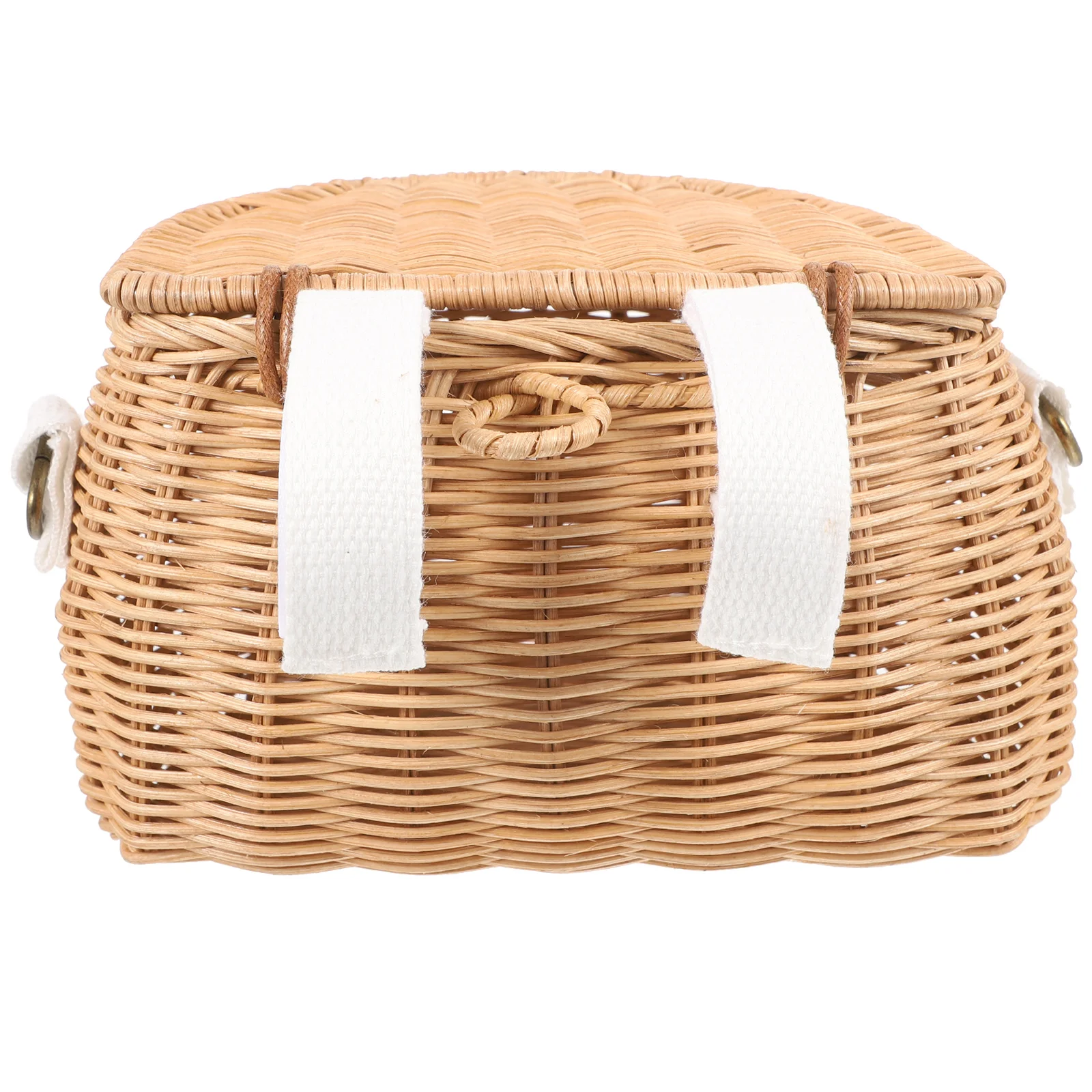 Bicycle Basket Children Bike Parts for Kids Rattan Storage Container Rucksack Scooter Front Accessories