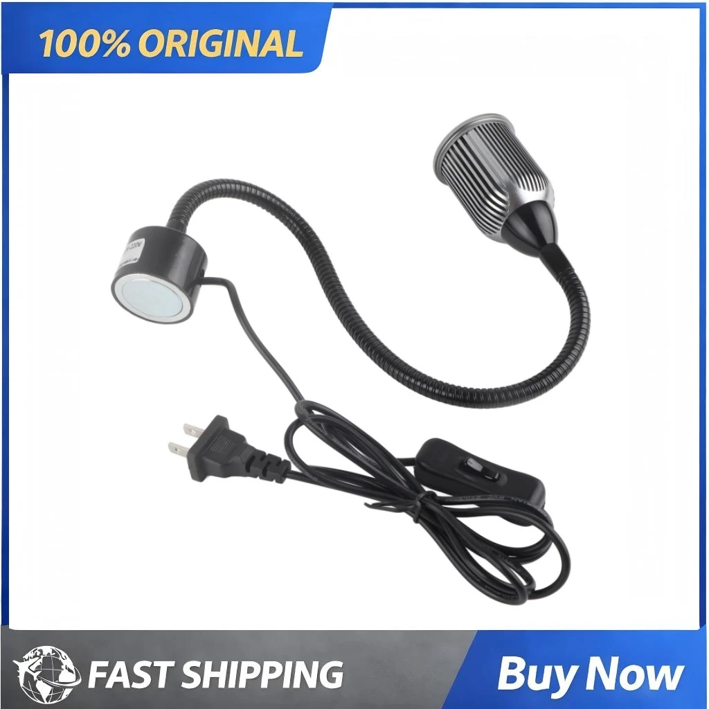 

10W LED Work Light Adjustable Gooseneck Magnetic Base Maintenance Lamp Sewing Machine Workshop Repair Lighting Tool Supplies
