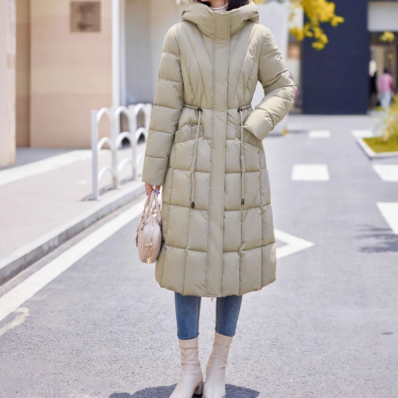 

Winter Hooded Cotton-padded Jacket 2025 Autumn and Winter Long Zipper Women's Casual Cotton-padded Jacket