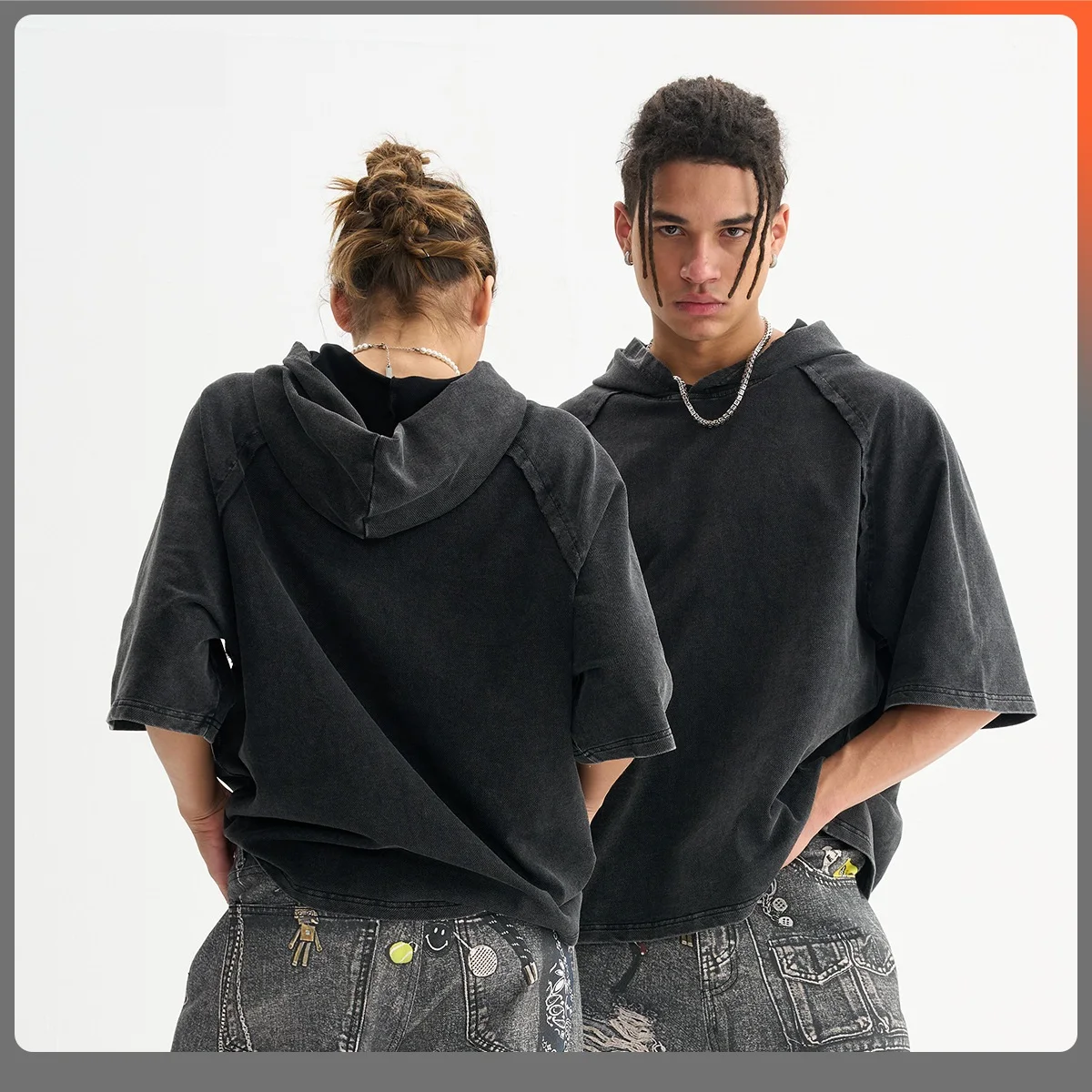 

Men's Batik Washed 100% Cotton Hooded Tank Top Vintage Loose Fit Summer Clothes Streetwear Unisex Amercian Sports Oversized Top
