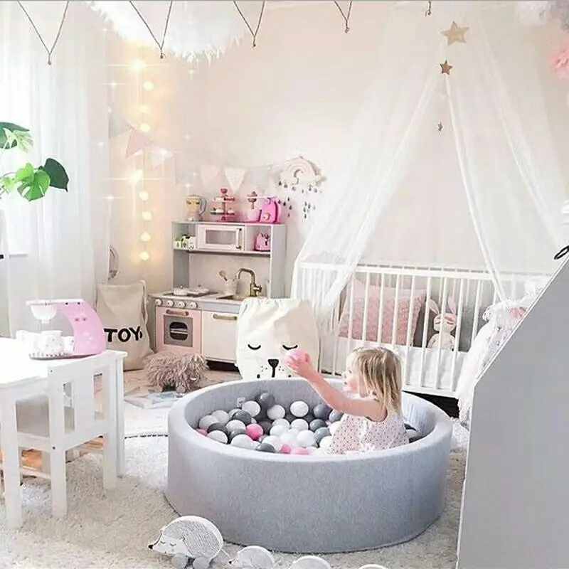 Indoor Soft Indoor Baby Fence Playground Play Ball Pool Baby Round Ocean Ball Pool Pit Baby PlaypenKids Safety Barrier