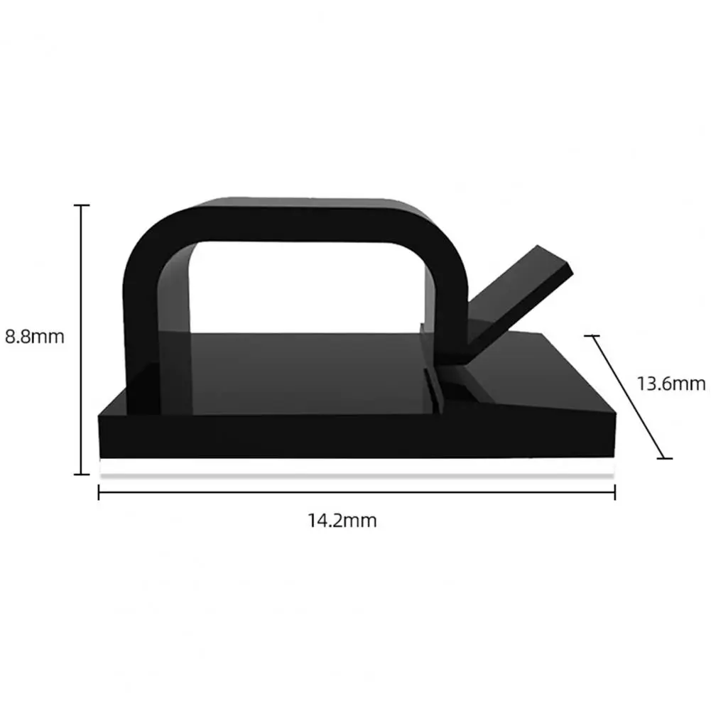 5 Pcs Cable Organizer Adhesive Car Cable Organizer Clips Desktop Management Plastic Cable Winder Drop Cable Holder Management