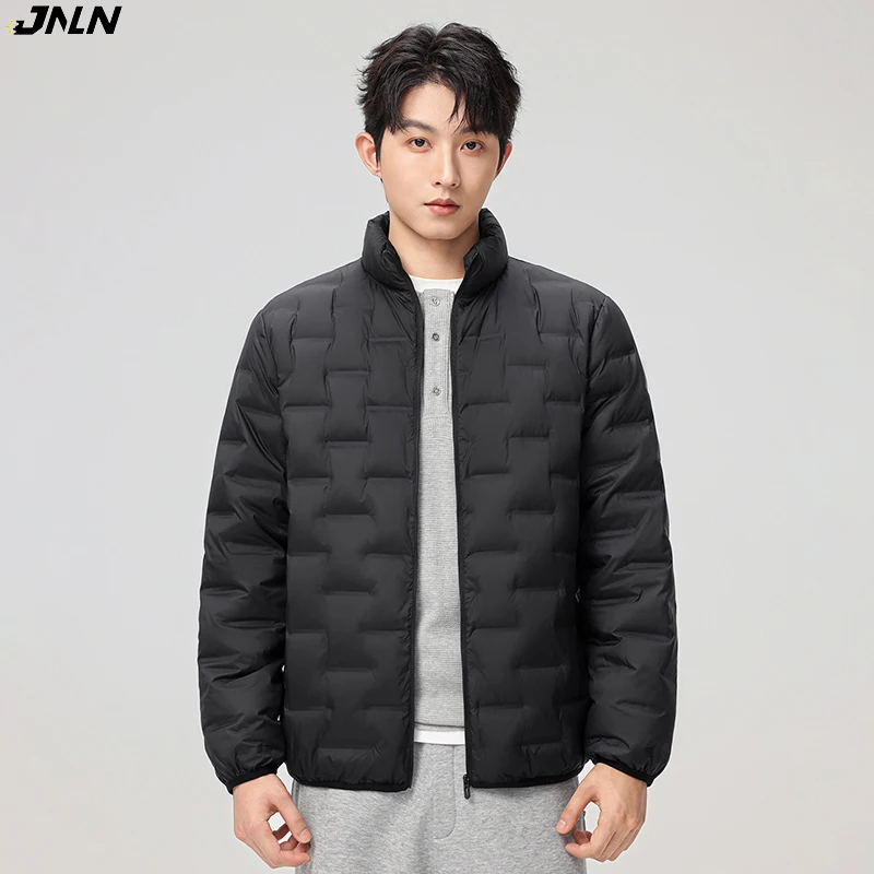 

JNLN Men's Winter Down Jacket Climbing Camping Hiking Skiing Lightweight Padded Jackets Waterproof Windproof Thermal Windbreaker