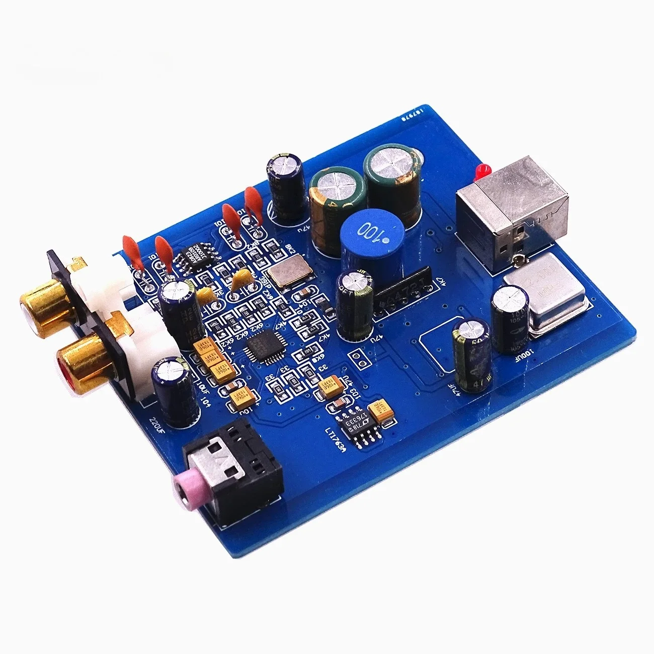 ES9018K2M/SA9023 USB DAC Decoder Board, 24-bit 192kHz HiFi External Sound Card