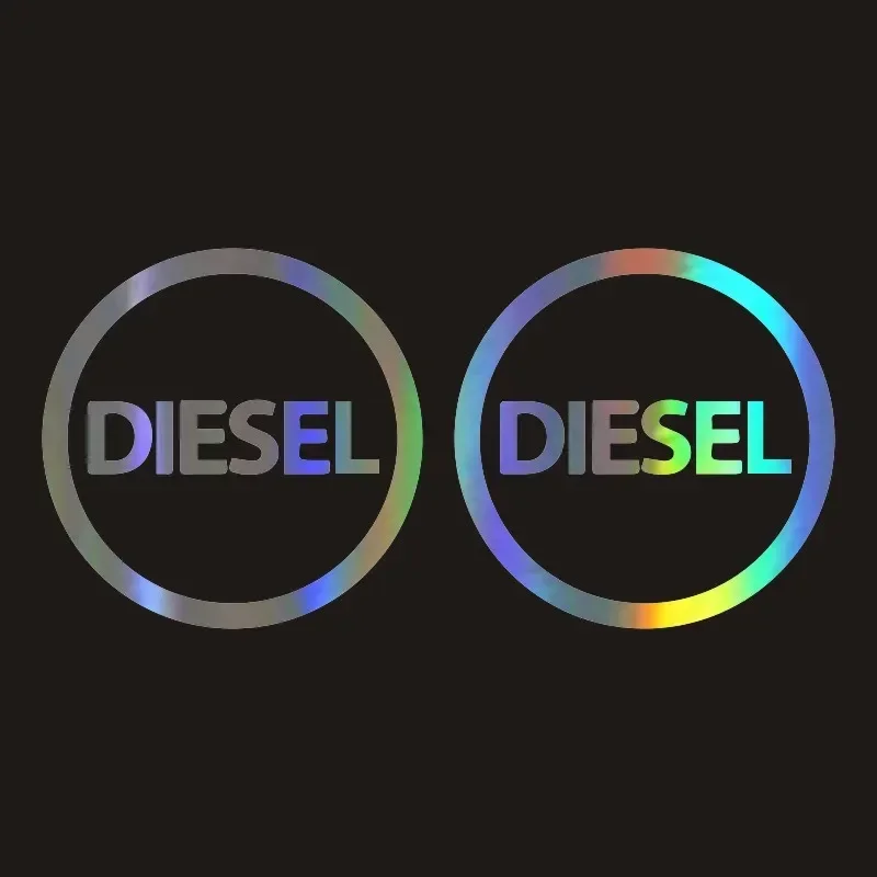 

Fashion Car Sticker Diesel Automobiles Motorcycles Styling Fuel Tank Cap Laser Vinyl Decal Waterproof,10cm*10cm