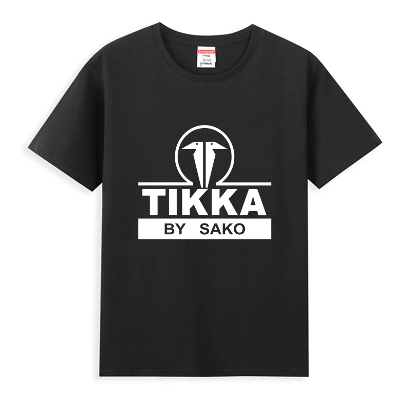 2024 Men T Shirt Casual Tikka By Sako Firearms Gun T-shirt Graphic Summer Short Sleeves 100% Cotton S-3XL Cool Tee